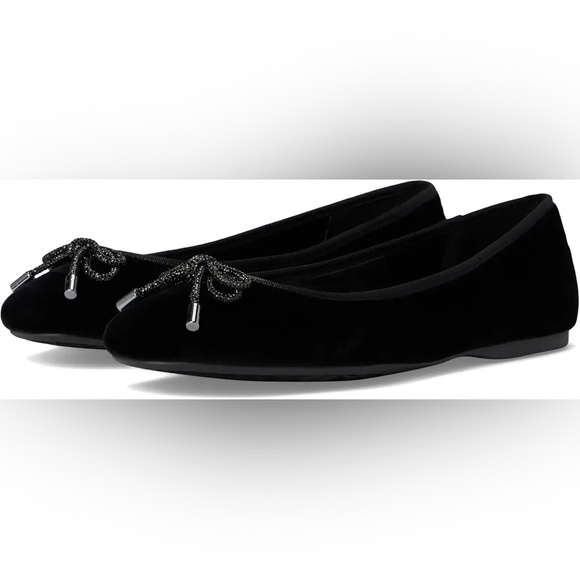 🖤NEW BIRDIES THE HUMMINGBIRD BLACK VELVET JEWELED BALLET FLATS 7.5 - Picture 1 of 15